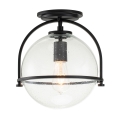 Quintiesse - Taklampa SOMERSET 1xE27/60W/230V Ø 28,2 cm svart